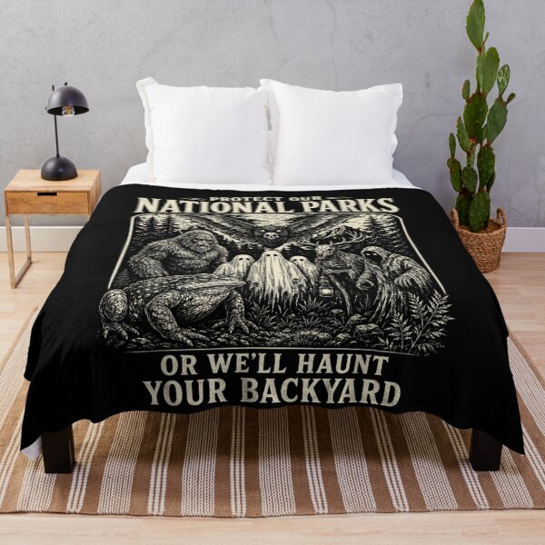 Item preview, Protect Our National Parks Cryptid Sasquatch Halloween Men designed and sold by Aladino Tamayo.