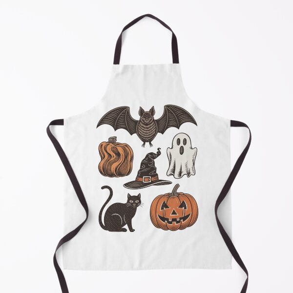 Item preview, Vintage Halloween Sticker Sheet Bat Ghost Pumpkin Witch Cat designed and sold by FestivityFinds.
