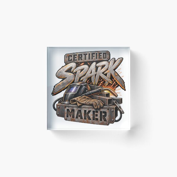 Item preview, Certified Spark Maker Funny Welder Design designed and sold by ABprintstudio.