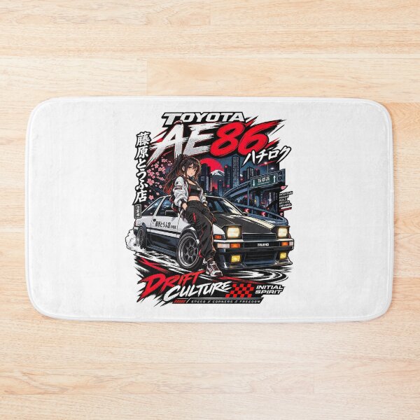 Item preview, Toyota AE86 Trueno JDM Drift Culture Initial D Car, Anime Style designed and sold by graphic-genie.