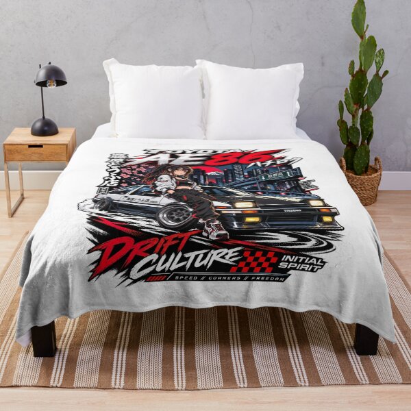 Item preview, Toyota AE86 Trueno JDM Drift Culture Initial D Car, Anime Style designed and sold by graphic-genie.