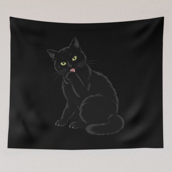 Item preview, Black Cat Fluffy designed and sold by Charles-Garrett.
