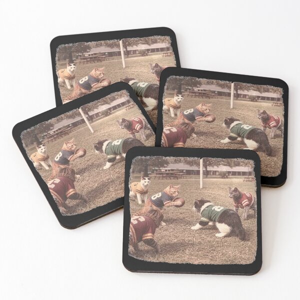 Item preview, Retro Football Cats Funny Cat Meme Game Day  designed and sold by KelsterRandom.
