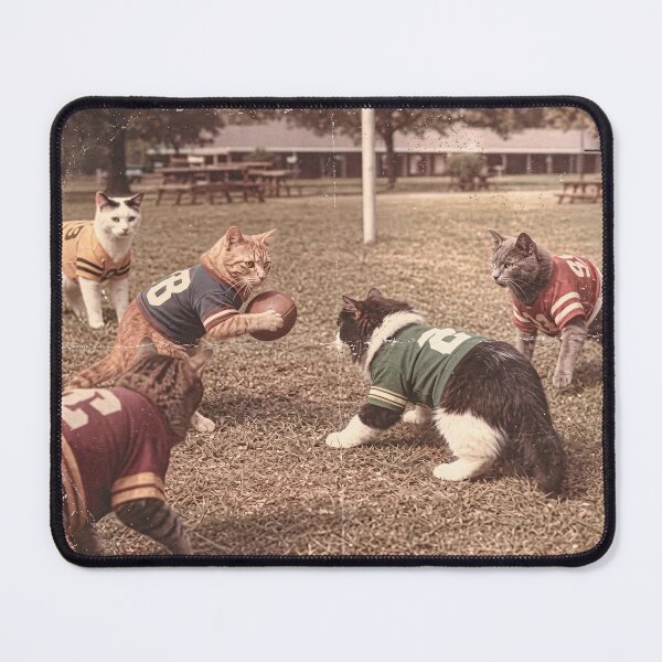 Item preview, Retro Football Cats Funny Cat Meme Game Day designed and sold by KelsterRandom.