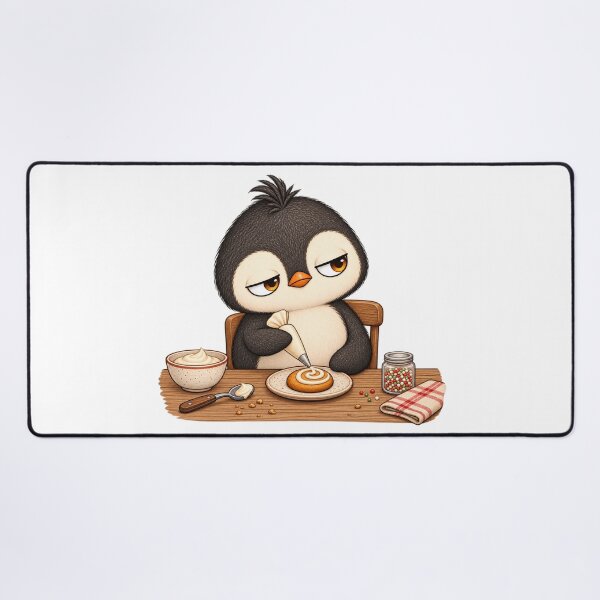 Item preview, Taro the Penguin Baking | Cute Funny Penguin Baker Cookie Art designed and sold by MrDev.