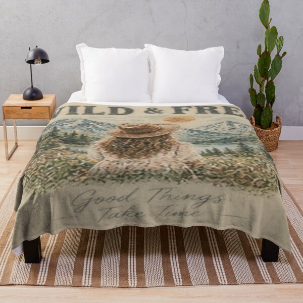 Item preview, Wild and Free Mountain Sunset Art designed and sold by FABIOLA1970.