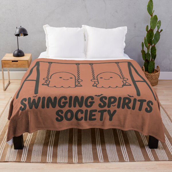 Item preview, Swinging Spirits Society Cute Retro Halloween Ghost Friends designed and sold by ANJ Creative Designs.