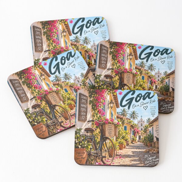 Item preview, Goa On a Slower Ride — Slower Days Happier People designed and sold by Goanheartprints.