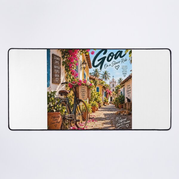 Item preview, Goa On a Slower Ride — Slower Days Happier People designed and sold by Goanheartprints.
