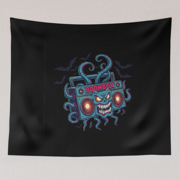 Item preview, Monster Boombox with Tentacles and Bats designed and sold by DoraUllrichfgh.