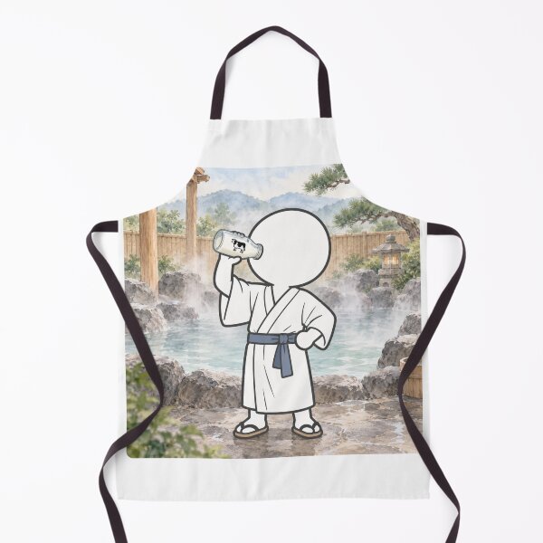 Item preview, Drinking Bottled Milk After Onsen - Japanese Bathhouse Culture Pictogram designed and sold by japan-picto.