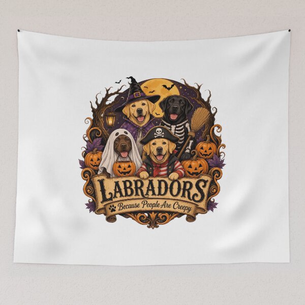 Item preview, Labradors Halloween Costumes Dog Art designed and sold by OlyvieArt.