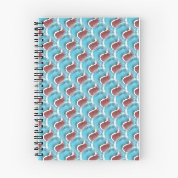Item preview, Retro Bright Circular Pattern in Blue and Maroon designed and sold by Artistestella.