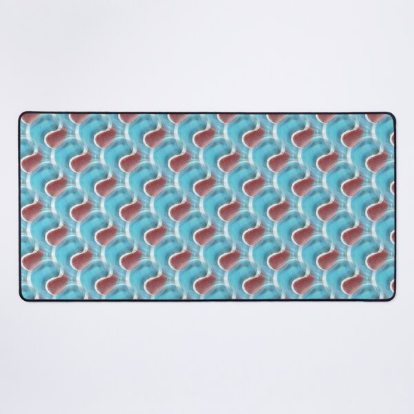 Item preview, Retro Bright Circular Pattern in Blue and Maroon designed and sold by Artistestella.