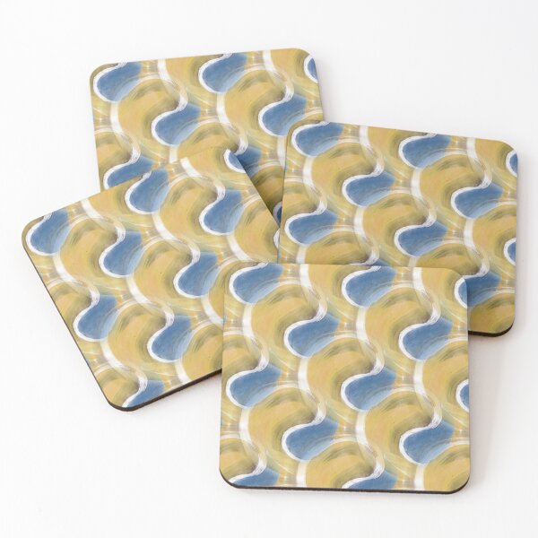 Item preview, Retro Bright Circular Pattern in Yellow and Blue designed and sold by Artistestella.