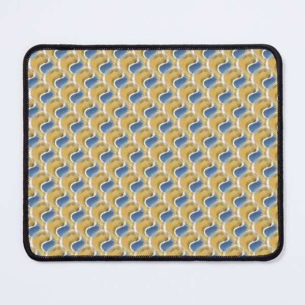 Item preview, Retro Bright Circular Pattern in Yellow and Blue designed and sold by Artistestella.