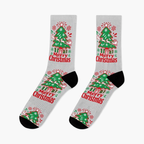 Item preview, Cozy Christmas Eve: Gifts, Tree, and Flying Reindeer  designed and sold by SugarCore.