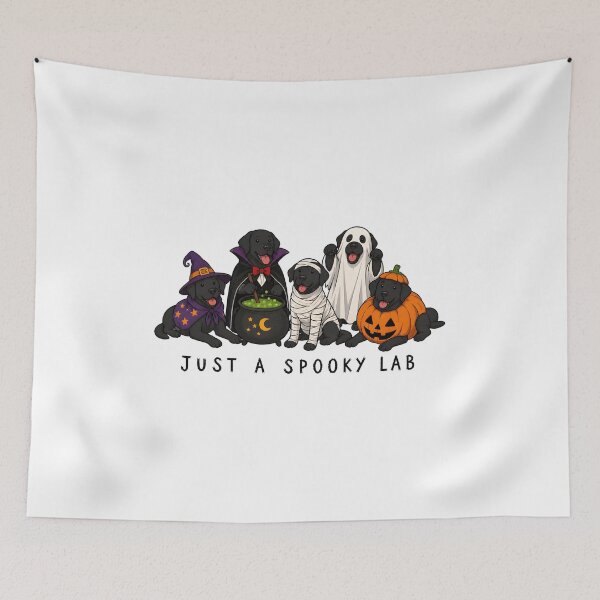 Item preview, Spooky Lab Halloween Puppies designed and sold by OlyvieArt.