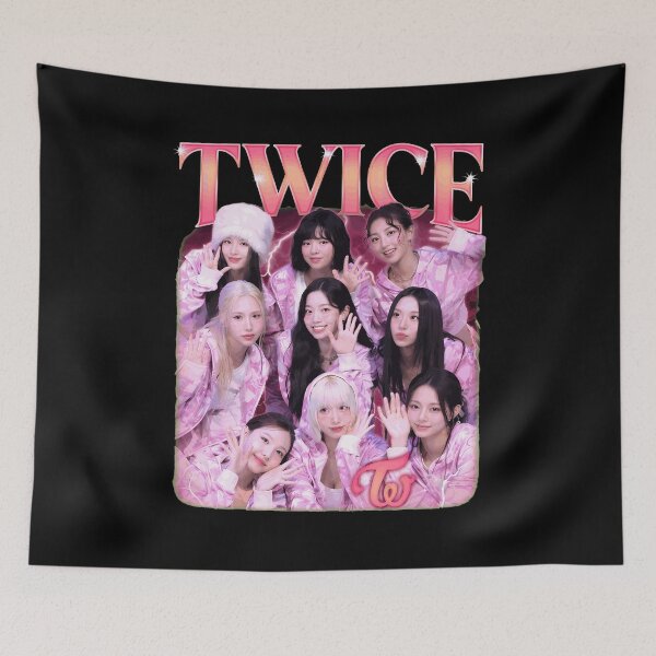 Item preview, TWICE K-Pop Group Retro Pink Y2K Style  designed and sold by LisaMcgu770729.
