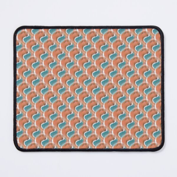 Item preview, Retro Bright Circular Pattern in Orange and Teal designed and sold by Artistestella.