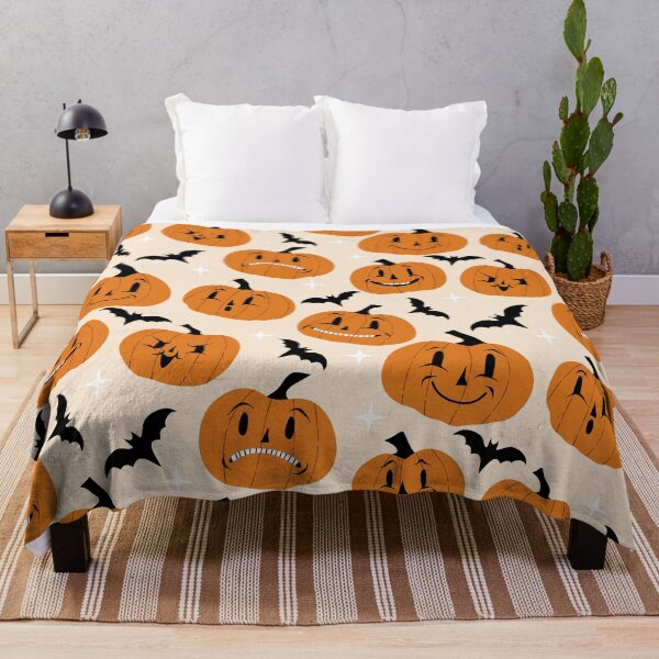 Item preview, Retro Halloween Pumpkin Heads designed and sold by M.C. Foston Design.