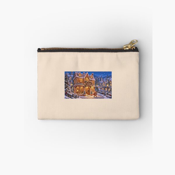 Item preview, The Gingerbread Bookshop – Storybook Christmas Village  Redbubble description designed and sold by Novel Works Studio.