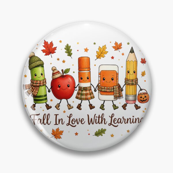 Item preview, Fall In Love With Learning Cute Fall Teacher Classroom Apple Pencil designed and sold by Zizo-DR44.