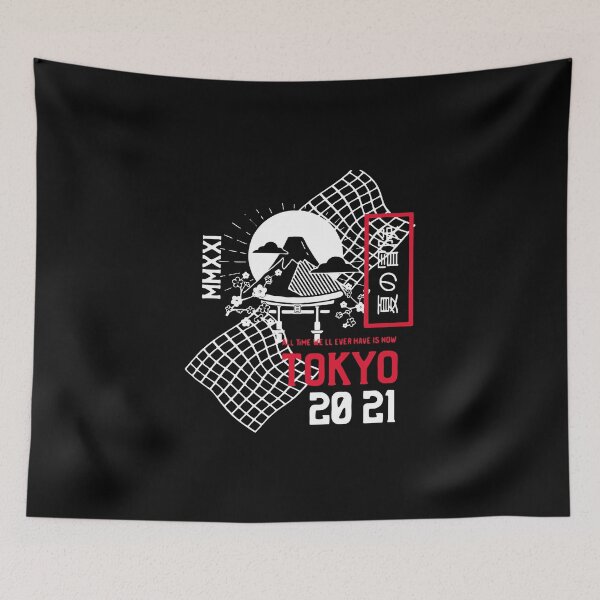 Item preview, Tokyo 2021 Japanese Aesthetic Mount Fuji City Art designed and sold by jendessonggeng.