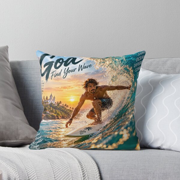Item preview, Goa Find Your Wave — Same Ocean Different Stories designed and sold by Goanheartprints.