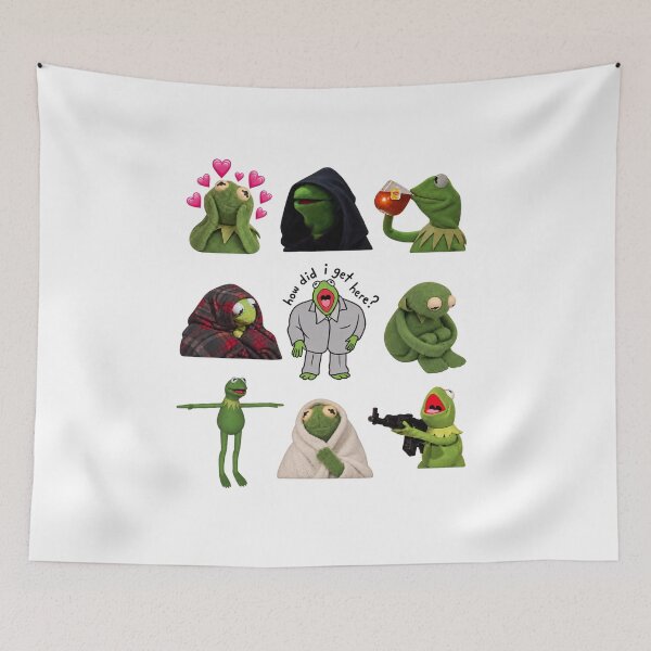Item preview, kermit meme sticker pack designed and sold by Plainsindus.