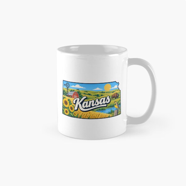 Item preview, Kansas State Map designed and sold by Myra365Art.