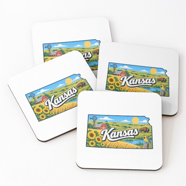 Item preview, Kansas State Map designed and sold by Myra365Art.