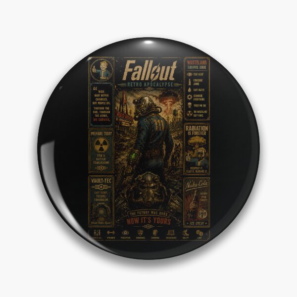 Item preview, Fallout Retro Apocalypse Survival Poster Design designed and sold by PrestonChild.