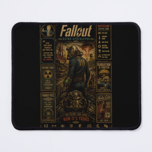 Item preview, Fallout Retro Apocalypse Survival Poster Design designed and sold by PrestonChild.