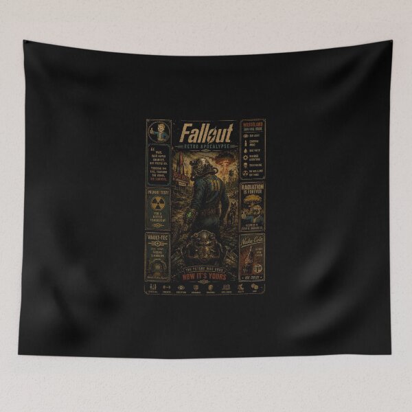 Item preview, Fallout Retro Apocalypse Survival Poster Design designed and sold by PrestonChild.