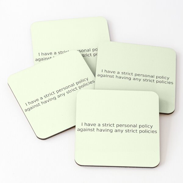 Item preview, I have a strict personal policy against having any strict policies designed and sold by English Learning.