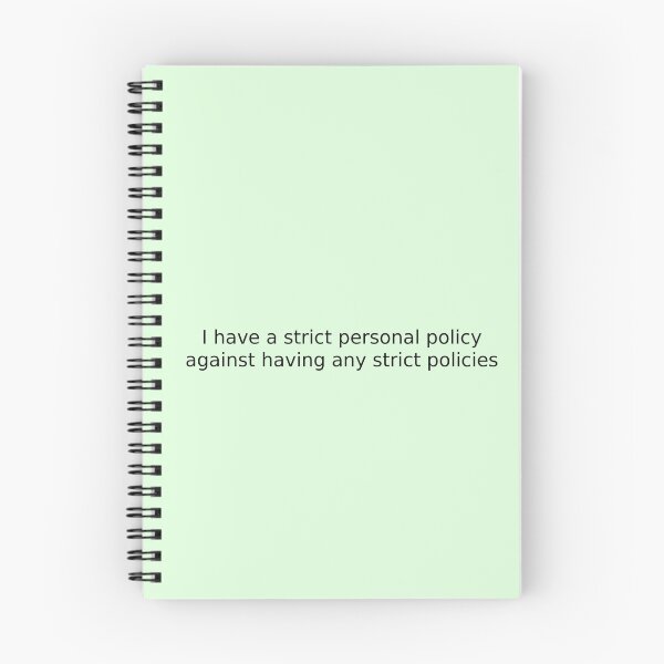 Item preview, I have a strict personal policy against having any strict policies designed and sold by English Learning.