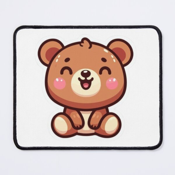 Item preview, Cute Kawaii Brown Bear Sticker – Adorable Cozy Bear designed and sold by Shree shyam khatu ji.