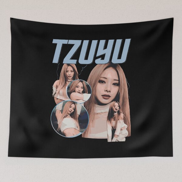 Item preview, TZUYU Retro K-Pop Idol Vintage Fan  designed and sold by AbigailP792708.