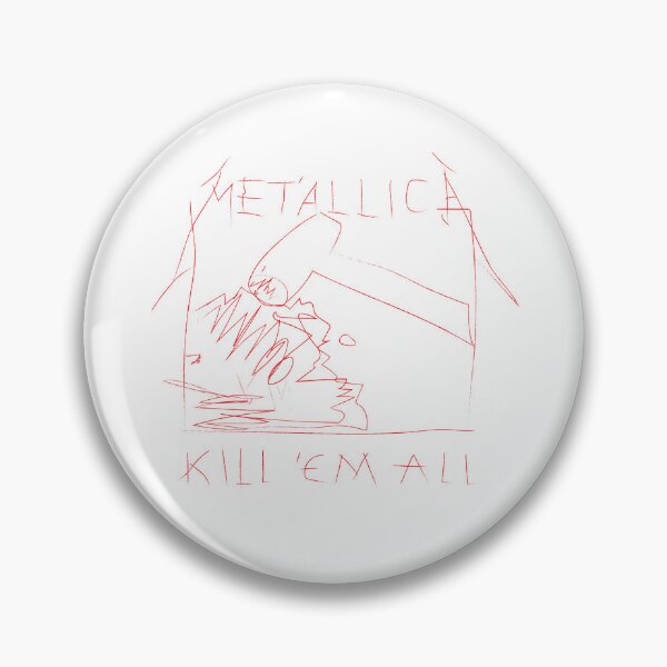 Item preview, Minimalist Metallica Sketch - Red on Black designed and sold by EvulAtheng Designs.