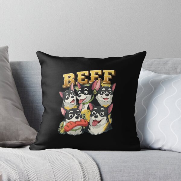 Item preview, Funny Five Chihuahuas Beef Hot Dog Cartoon Art designed and sold by Kristaeeneycvb.