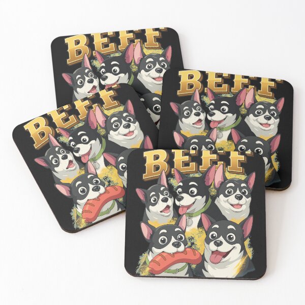 Item preview, Funny Five Chihuahuas Beef Hot Dog Cartoon Art designed and sold by Kristaeeneycvb.