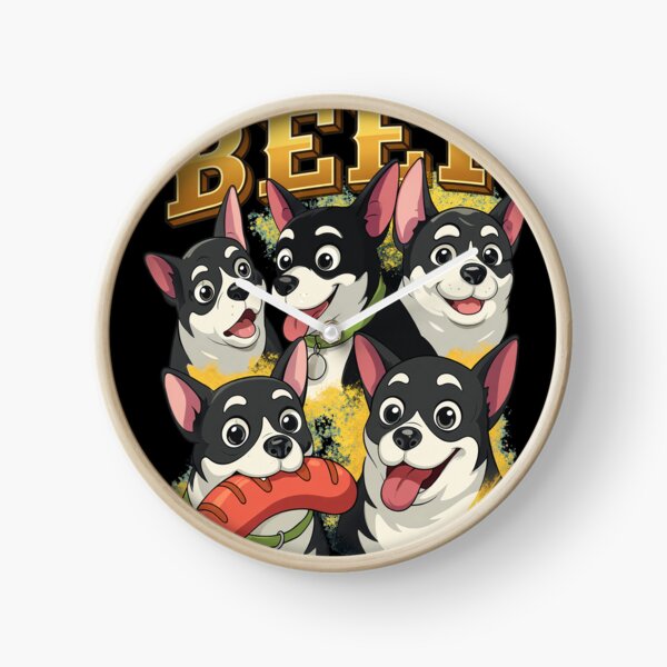 Item preview, Funny Five Chihuahuas Beef Hot Dog Cartoon Art designed and sold by Kristaeeneycvb.