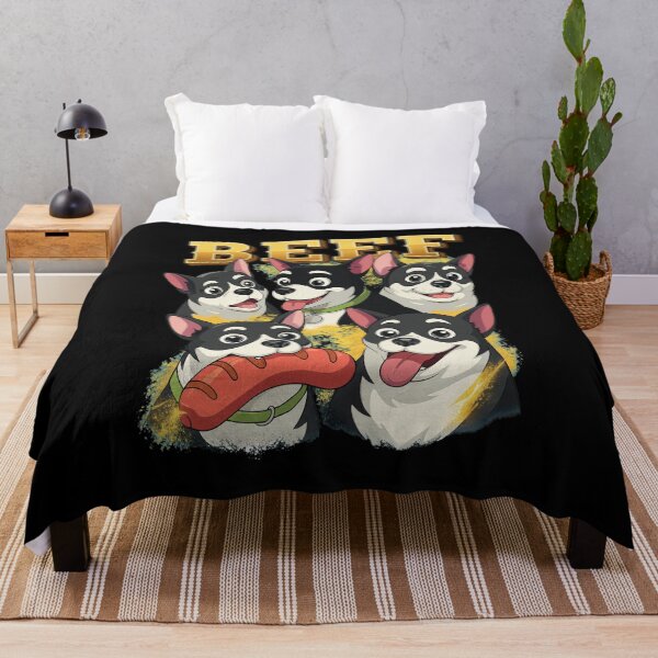 Item preview, Funny Five Chihuahuas Beef Hot Dog Cartoon Art designed and sold by Kristaeeneycvb.