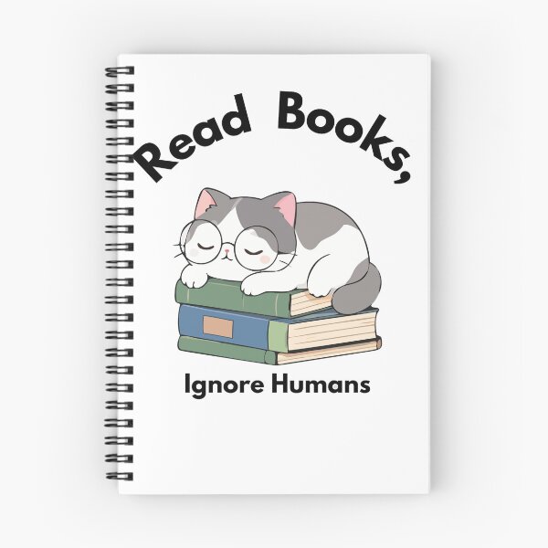 Item preview, Read Books Ignore Humans Sleeping Cat  designed and sold by SoukaArtStore.