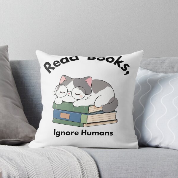 Item preview, Read Books Ignore Humans Sleeping Cat  designed and sold by SoukaArtStore.