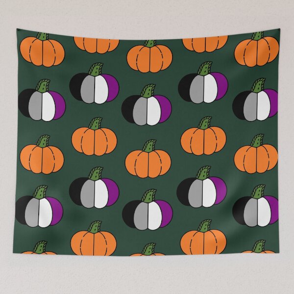 Item preview, Asexual Halloween Pumpkin Pattern | LGBTQ+ Pride designed and sold by Cannaxes Studio.