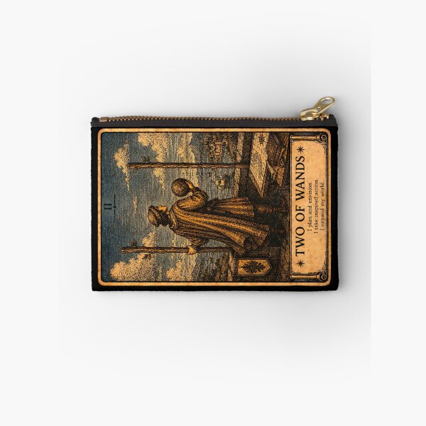 Item preview, Two of Wands Tarot Card - Mystical Vision & Possibilities Art  designed and sold by ArcanaAbsolute.