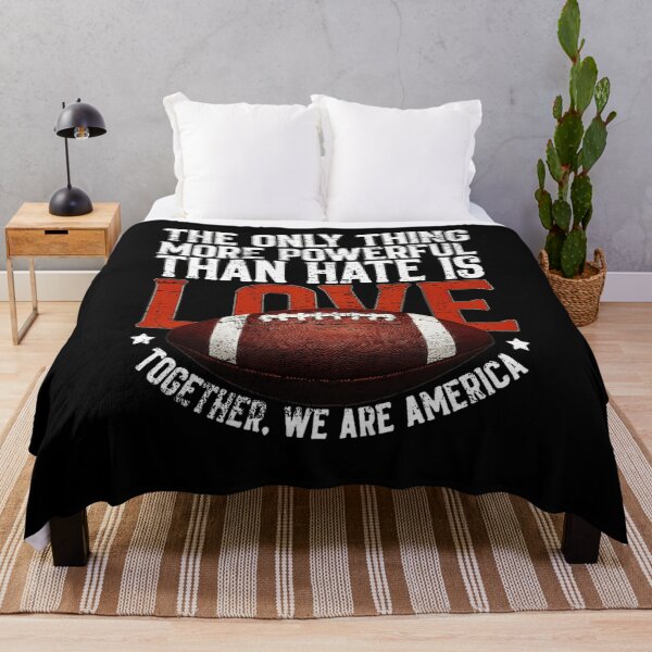 Item preview, The Only Thing More Powerful Than Hate Is Love Football Together We Are America designed and sold by RuthLangmoreSH.