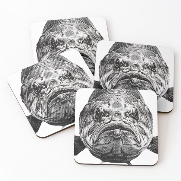 Item preview, Striking Monochrome Largemouth Bass Face Graphic designed and sold by NobleCast .
